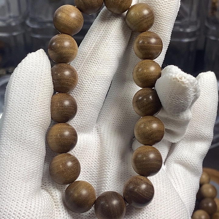 檀香木迈索尔老山檀1.2雕花料横纹黑肉