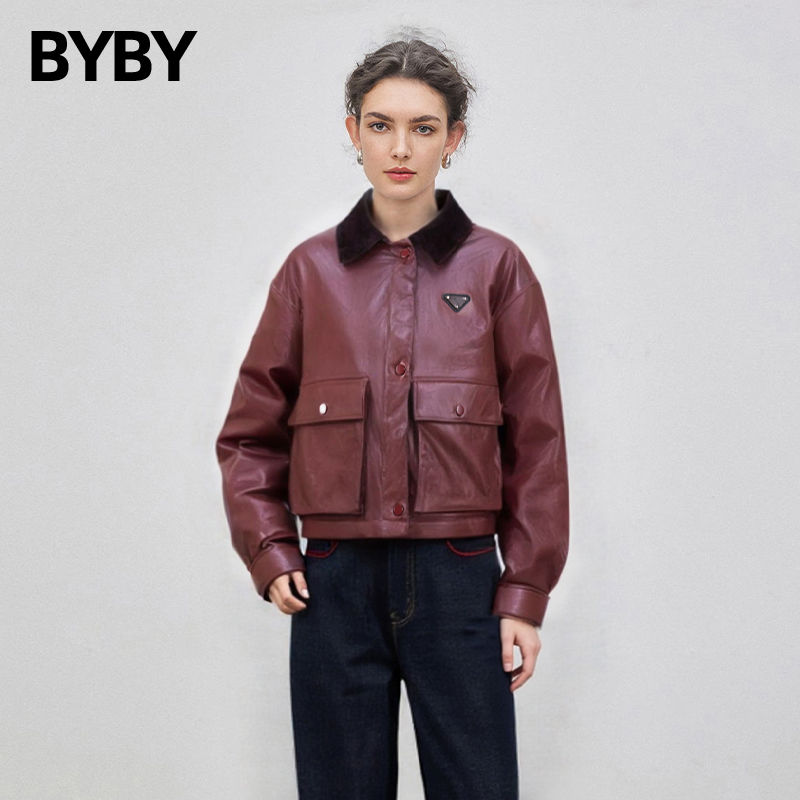 羽绒服夹克女短款2025秋冬90白鸭绒小个子机车服4532