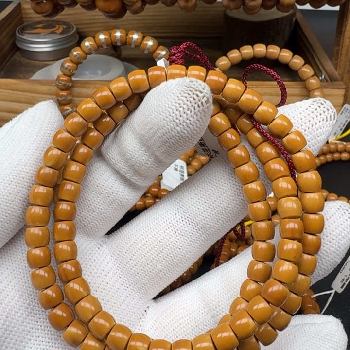 橄榄核手串/手链缝****缝6.0直切108有色差