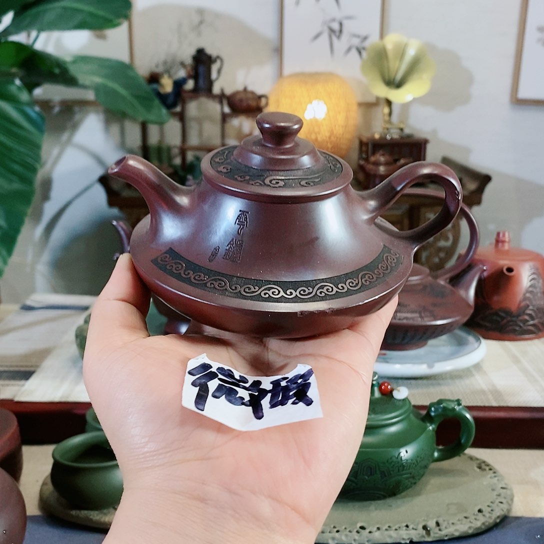 紫砂茶壶宜兴紫砂壶甩出吃货
