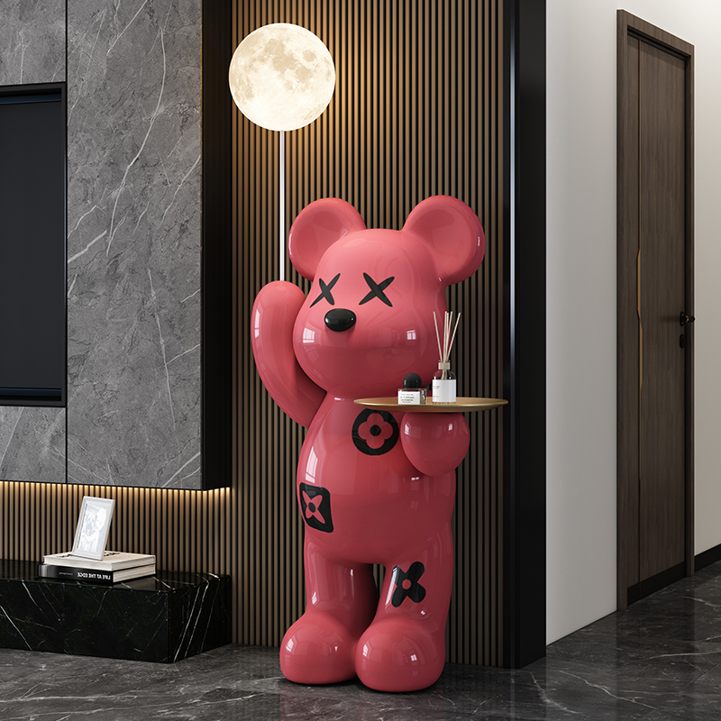 MSKA客厅网红暴力熊摆件大号轻奢高档电视柜旁边落地摆件乔迁装饰