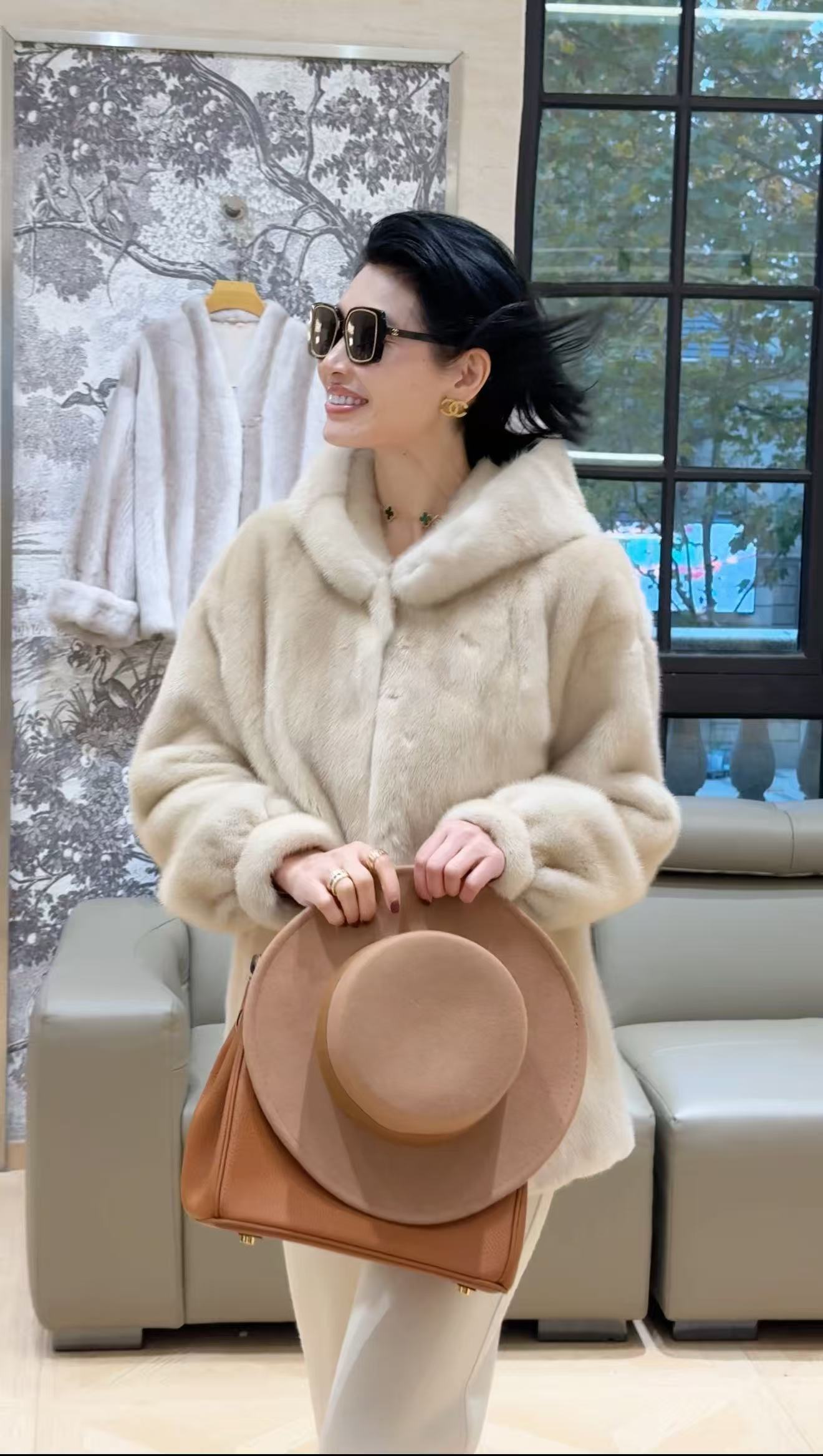 【YINGFEI PARIS】高级定制款水貂外套