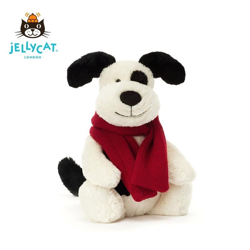 Jellycat英国圣诞节新品围巾海盗狗玩偶可爱毛绒玩具公仔温馨礼物