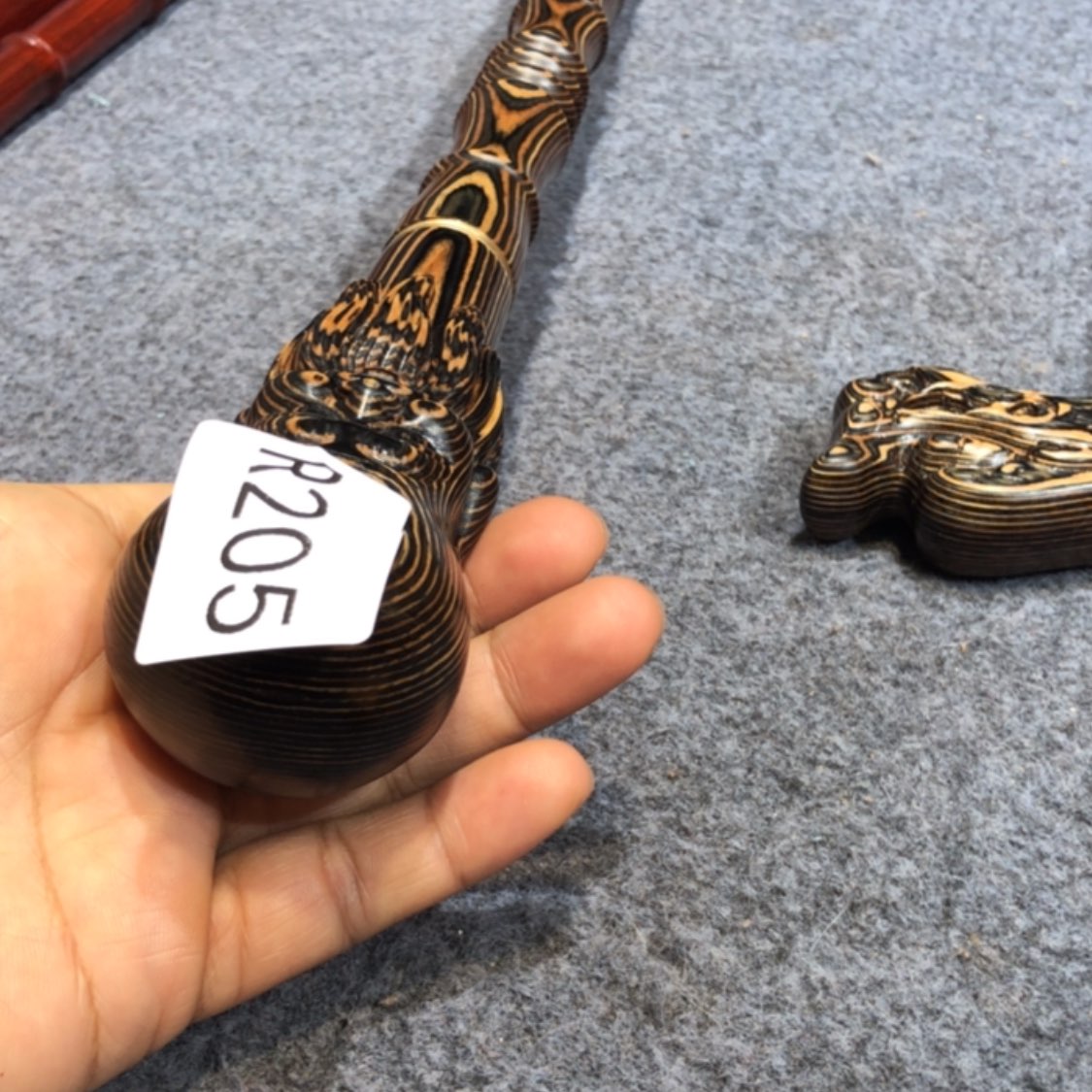 【闪购商品】木爱****8斑马木寿星手杖205