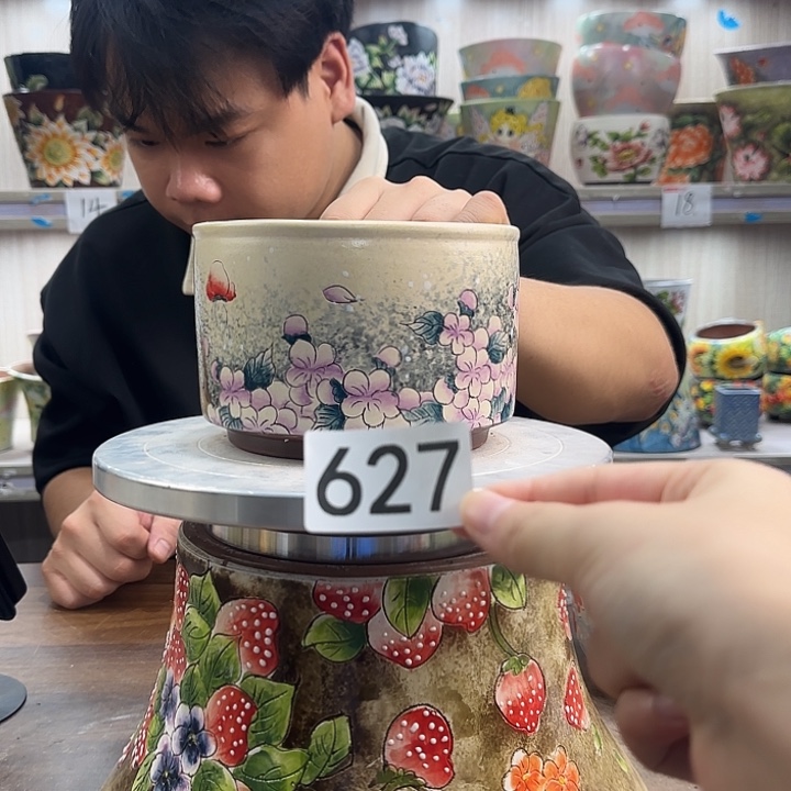 紫砂花盆瑕疵瑕疵627