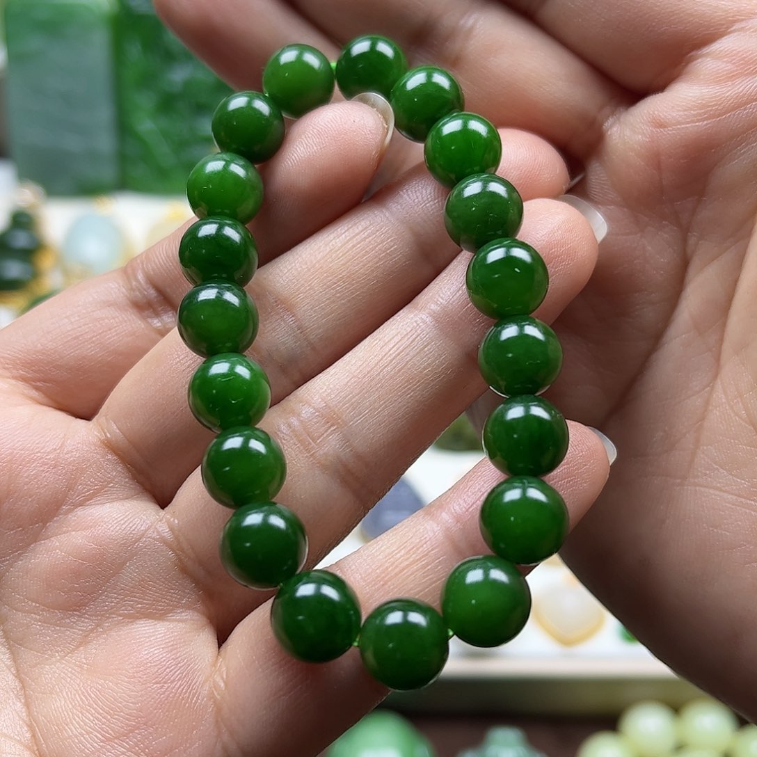 和田玉手串未镶嵌