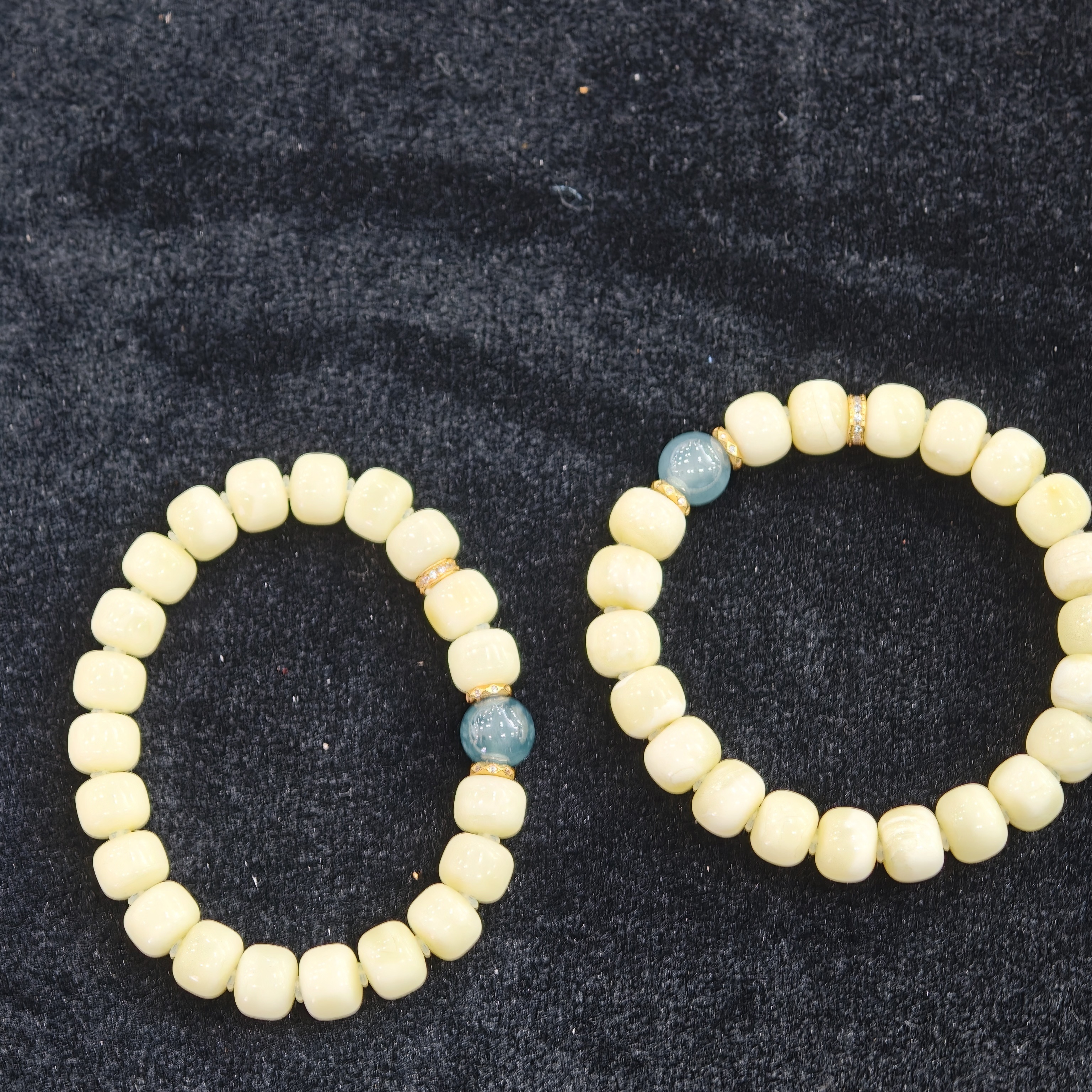 【玉经纶】60216/HQ37-617-蜜蜡手串-多样性发其一