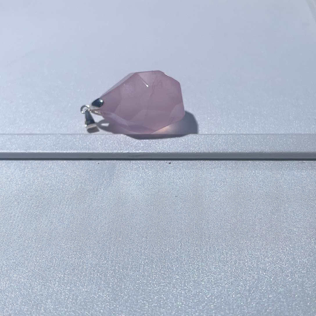 芙蓉石颈饰银S925镶嵌
