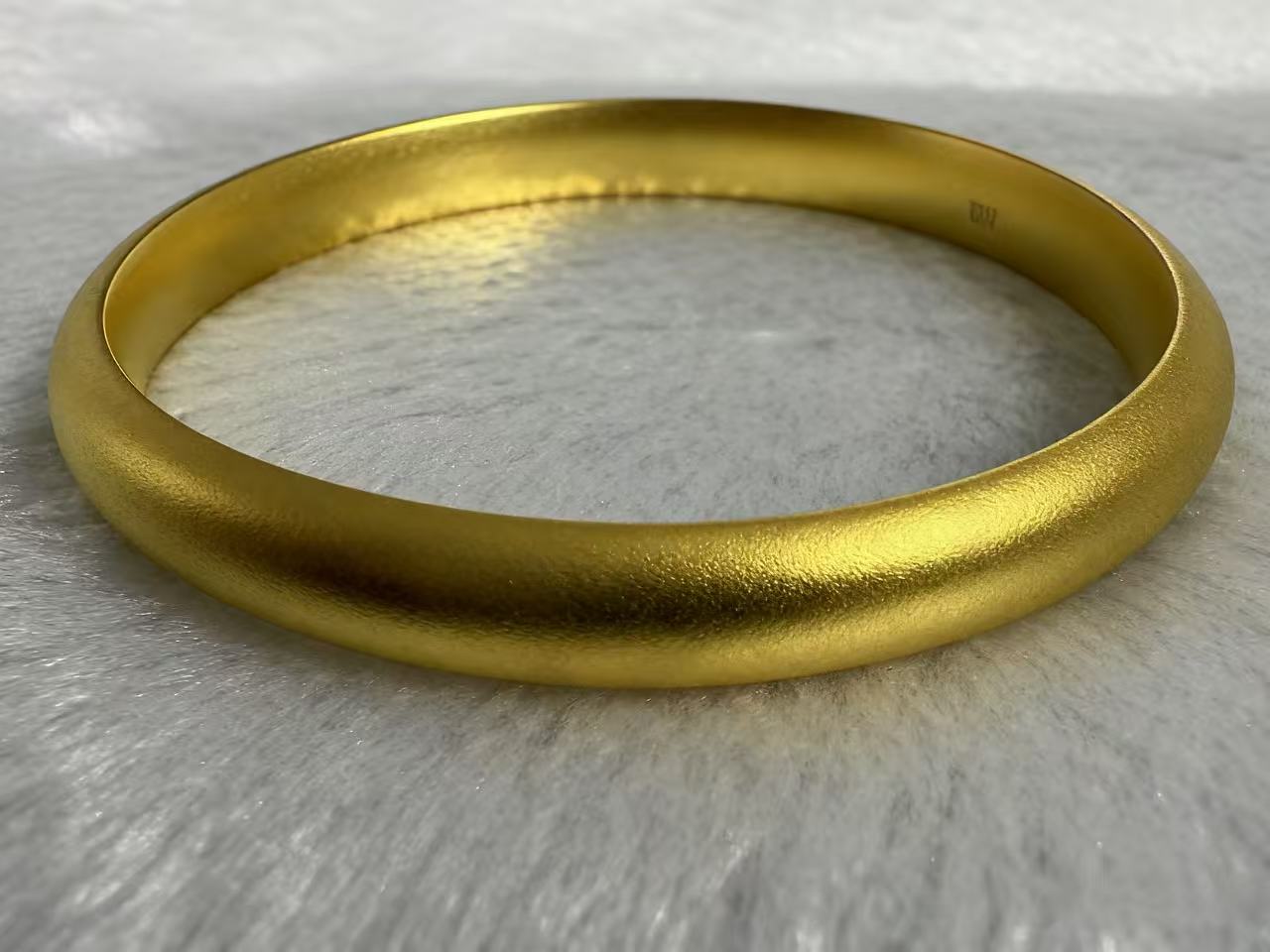 足银手镯 古法泥鳅背传承实心素圈款手镯经典简约精美