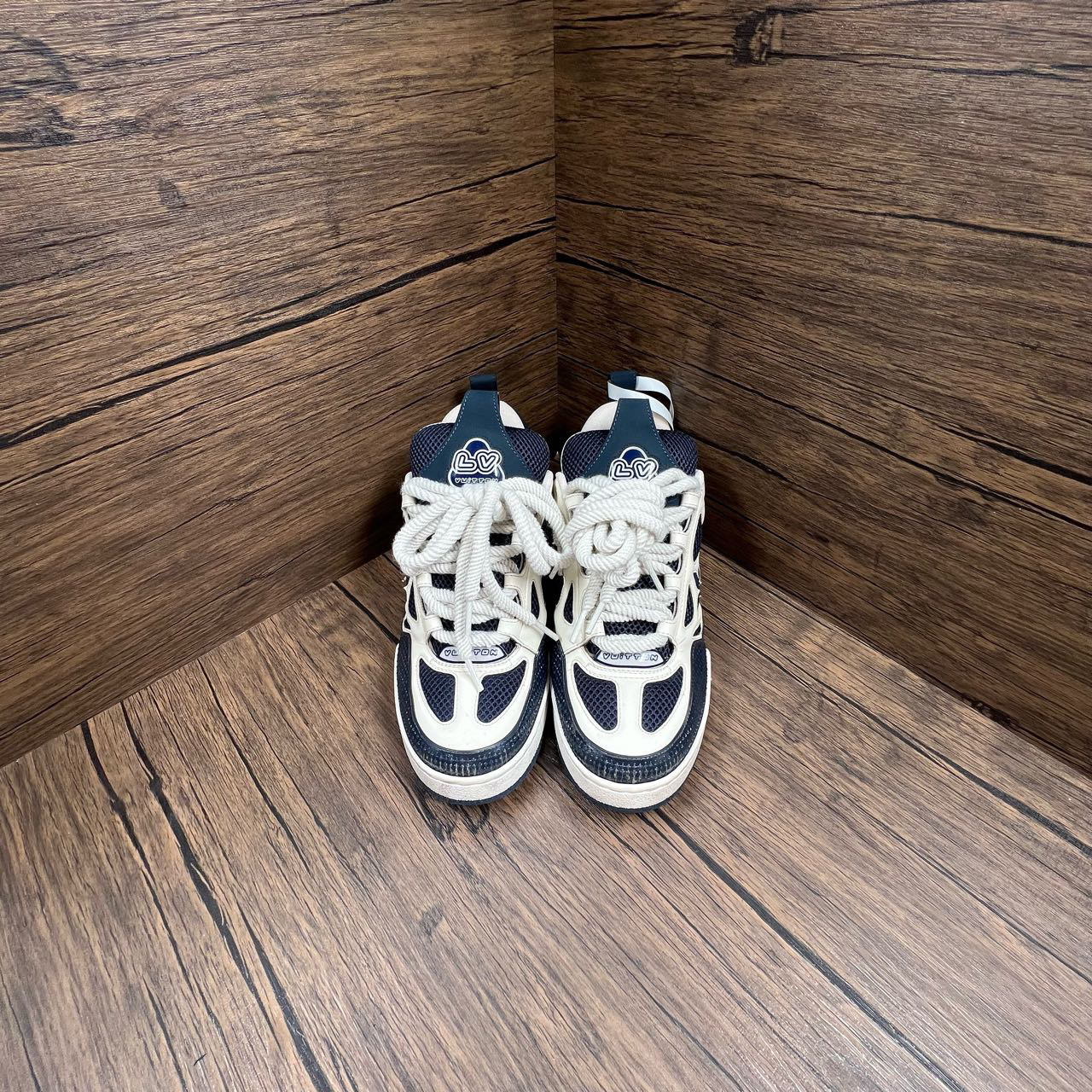 95新 LouisVuitton/路易威登 Skate 白蓝面包板鞋 41.5码/95新/无