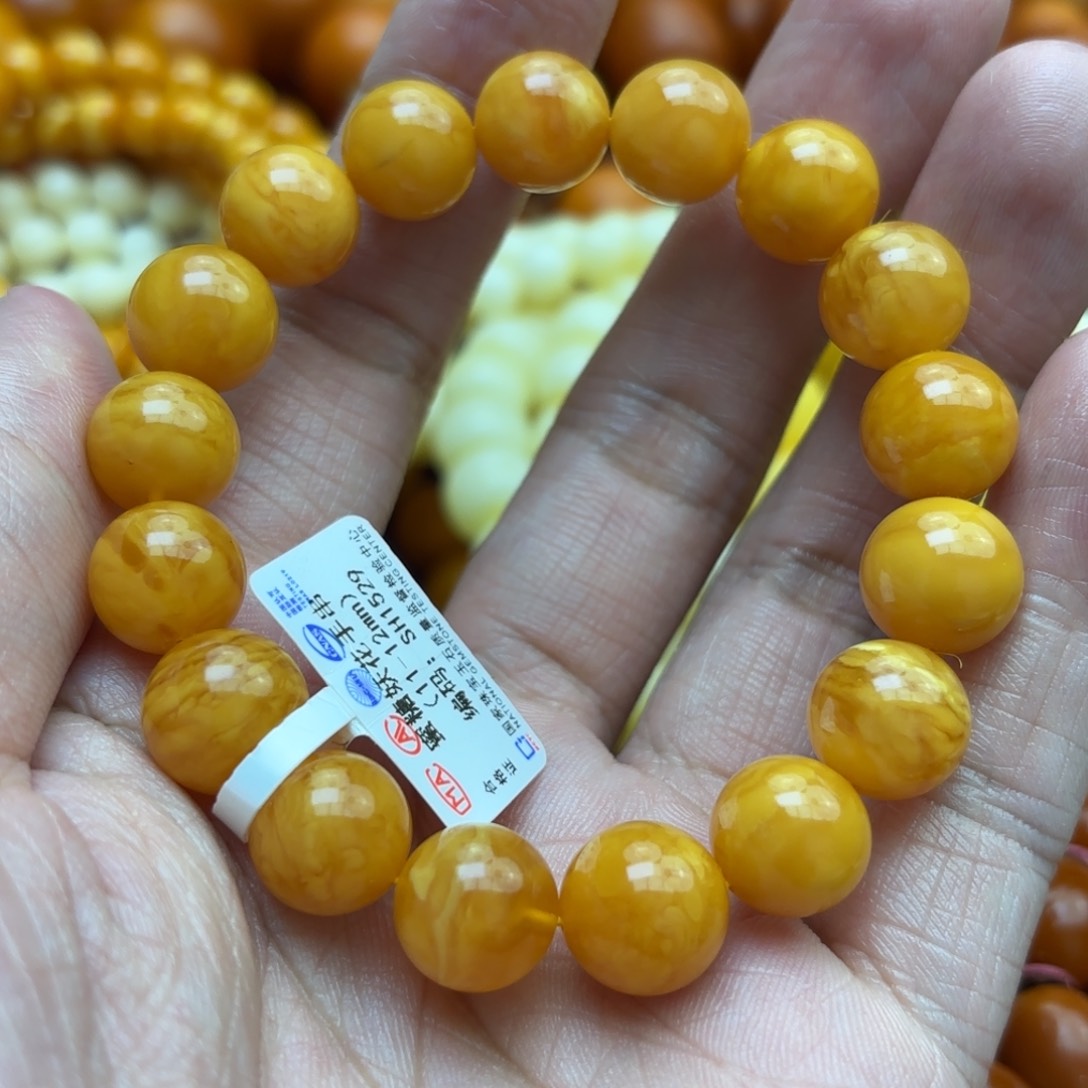 琥珀手链未镶嵌蜜蜡