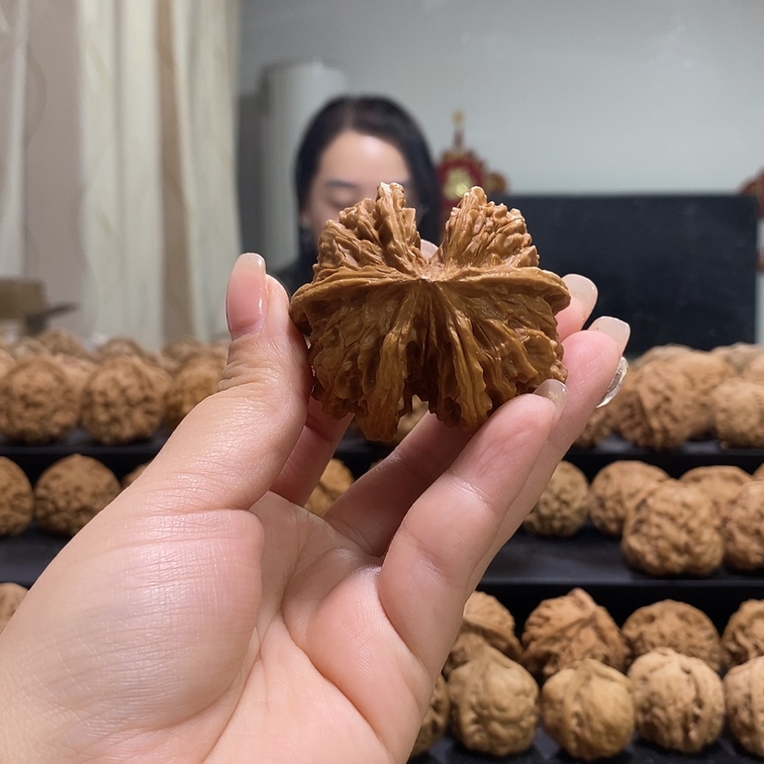 把件文玩核桃嗷*哦连体单只有修打底了