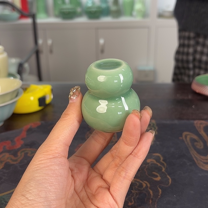 龙泉云间青瓷小米茶器