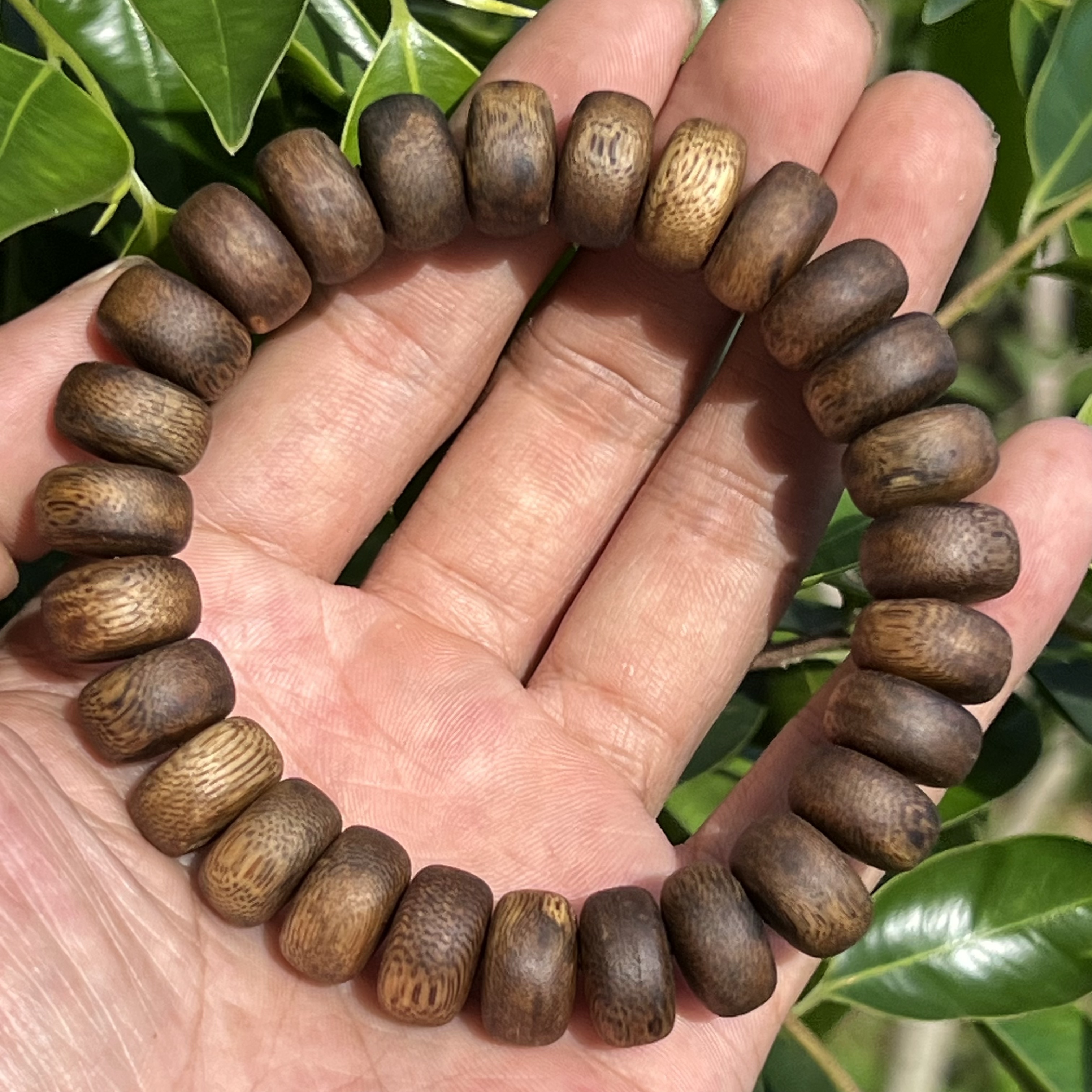 沉香手串随形算盘珠1.4规格19克多样化发货男士手链文玩