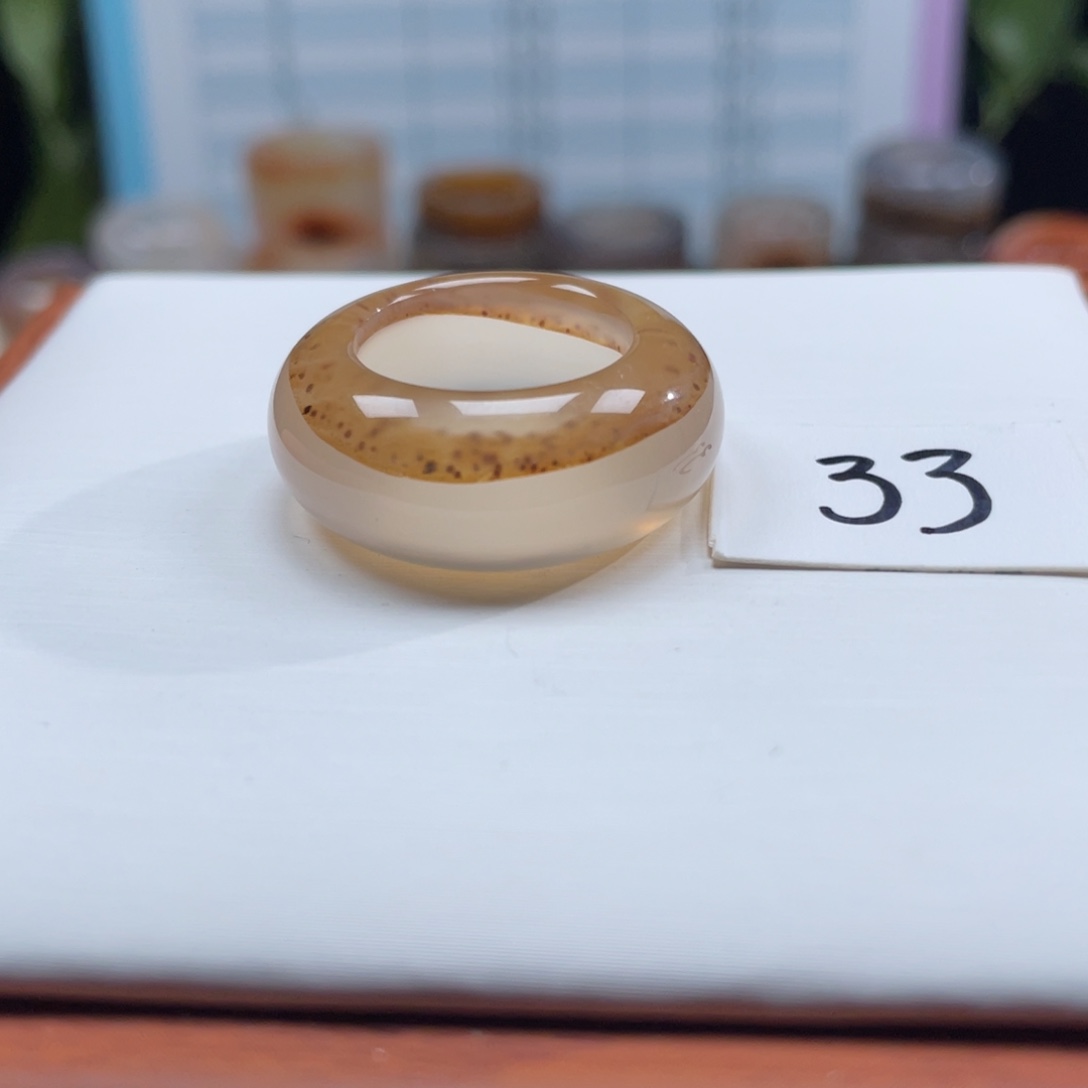 玛瑙/玉髓未镶嵌戒指Z17港14