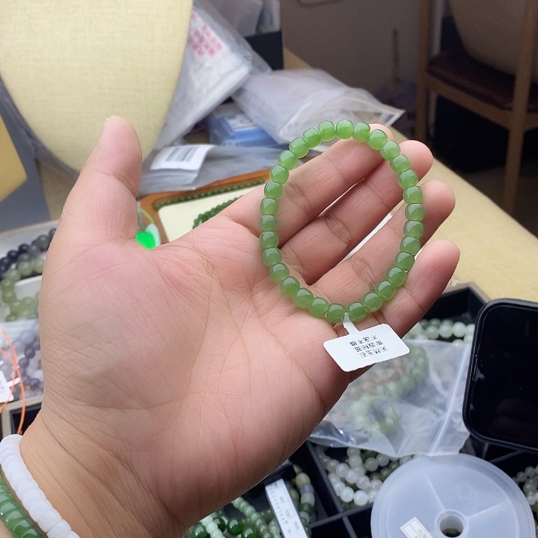 和田玉未镶嵌手链