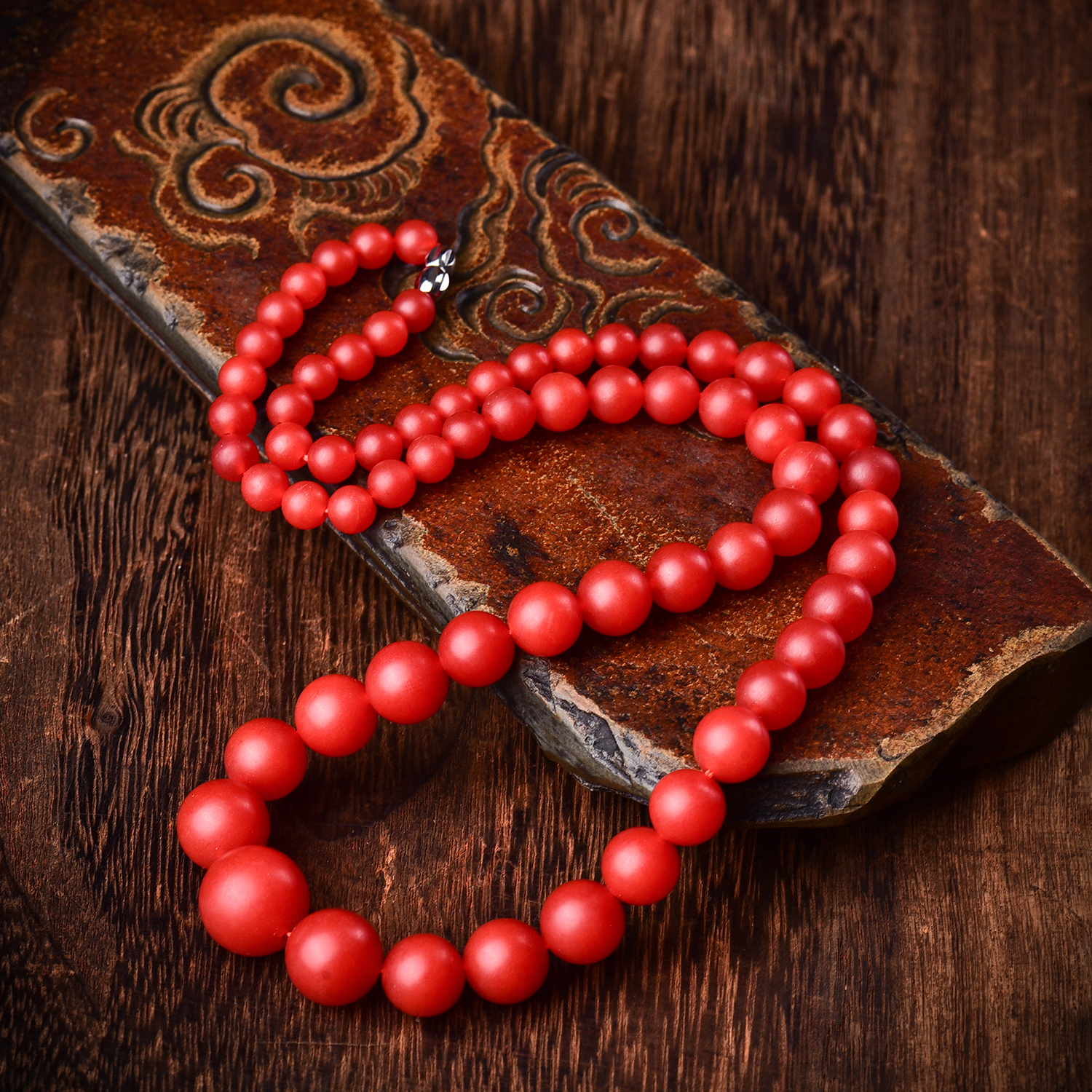 天然南红锦红玛瑙塔链 D981—多样性发