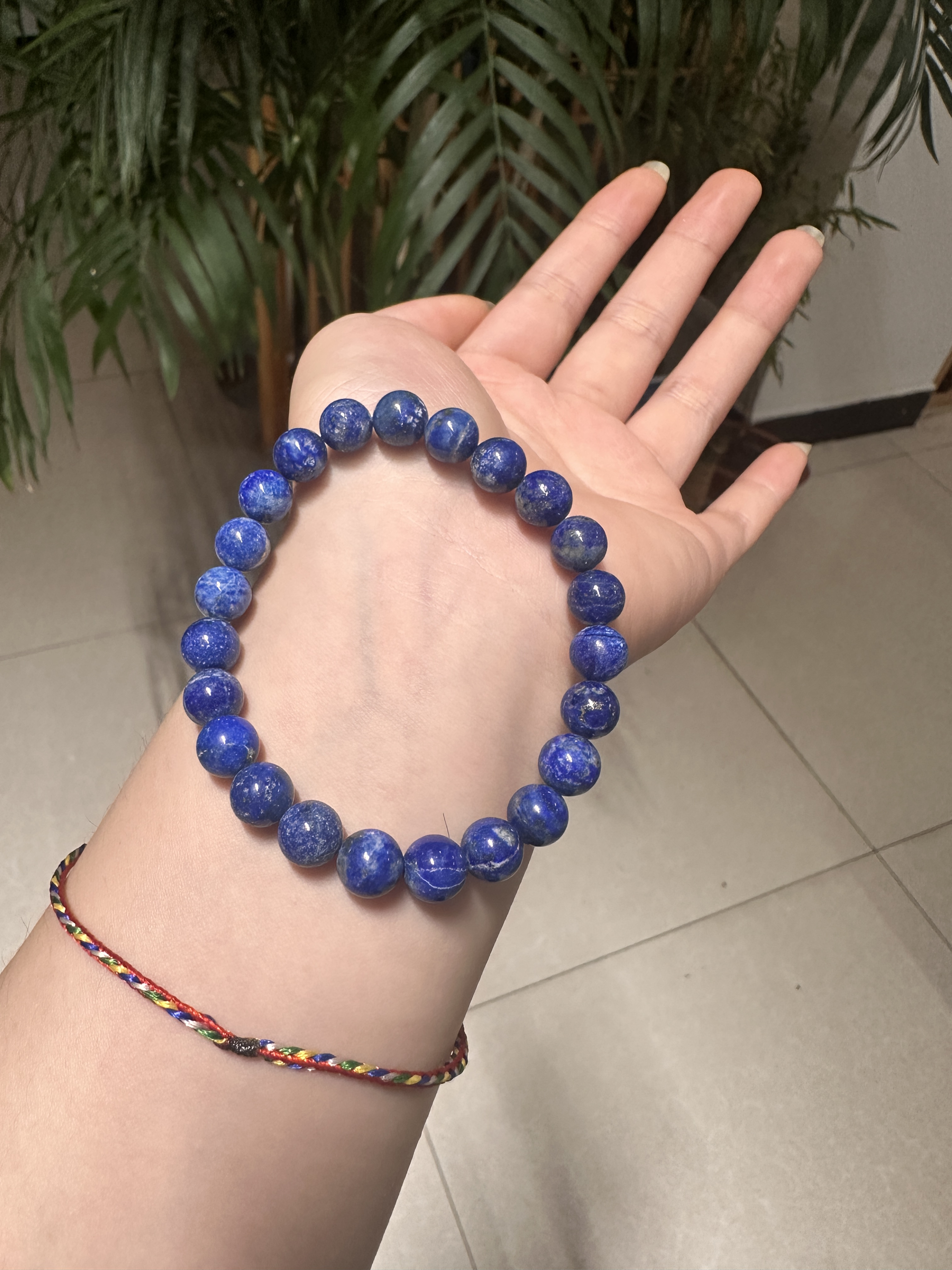 卡8毫米手串克莱因蓝