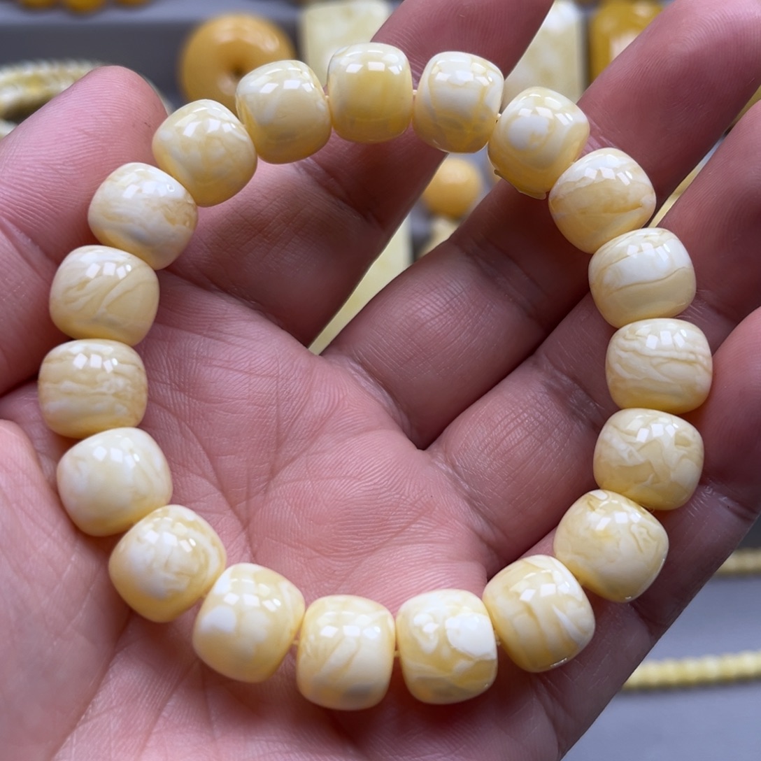 琥珀未镶嵌手链手串