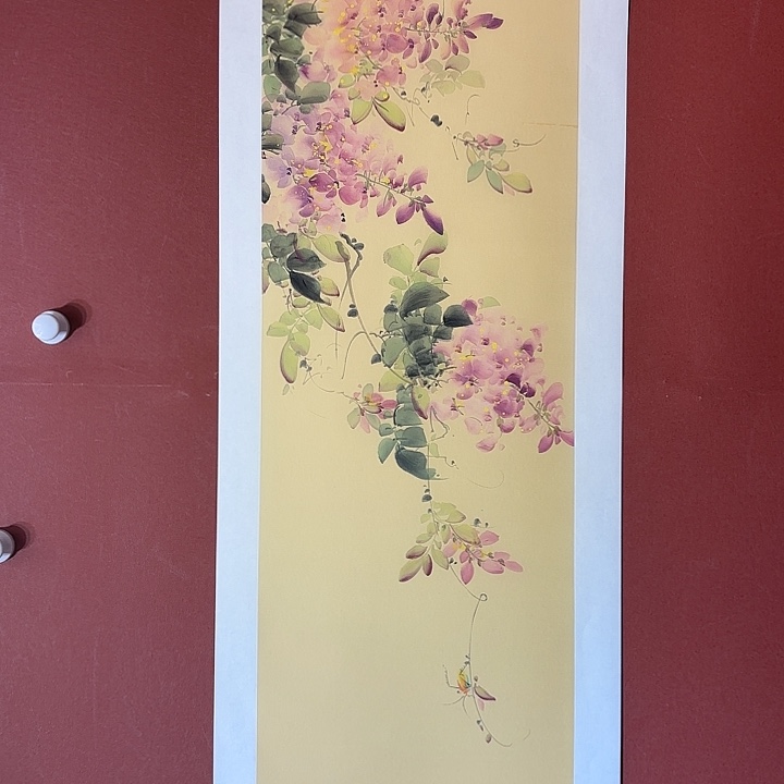 国画听兰老师花鸟