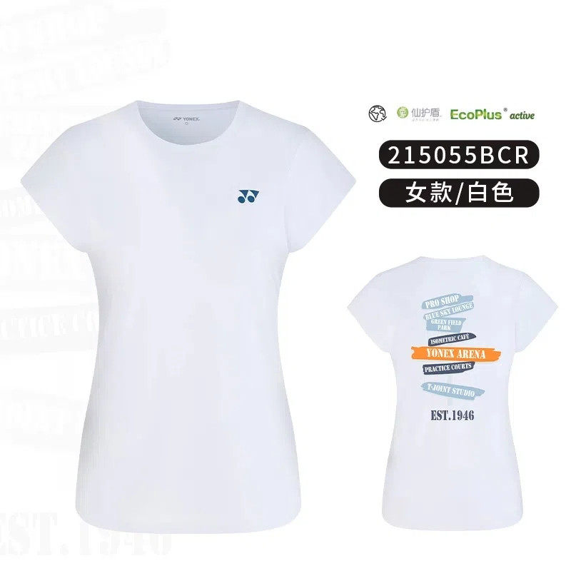 YONEX尤尼克斯男女款运动T恤短袖休闲透气速干专业连衣裙羽毛球服