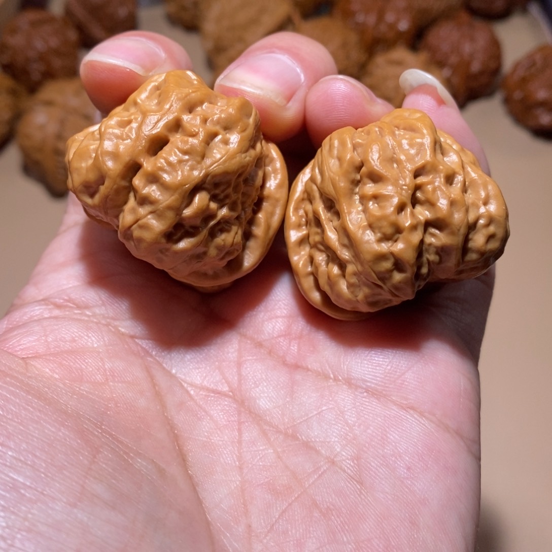 文玩核桃把件全品无修37尺怀柔蛤蟆头