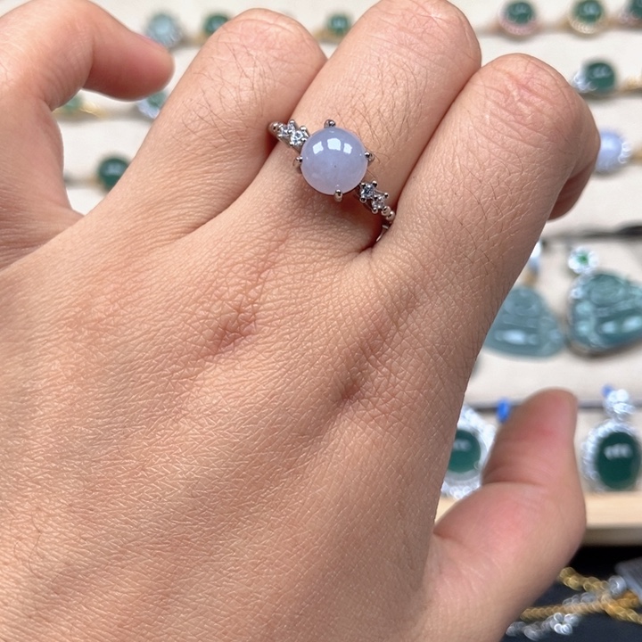 翡翠未镶嵌戒指戒指