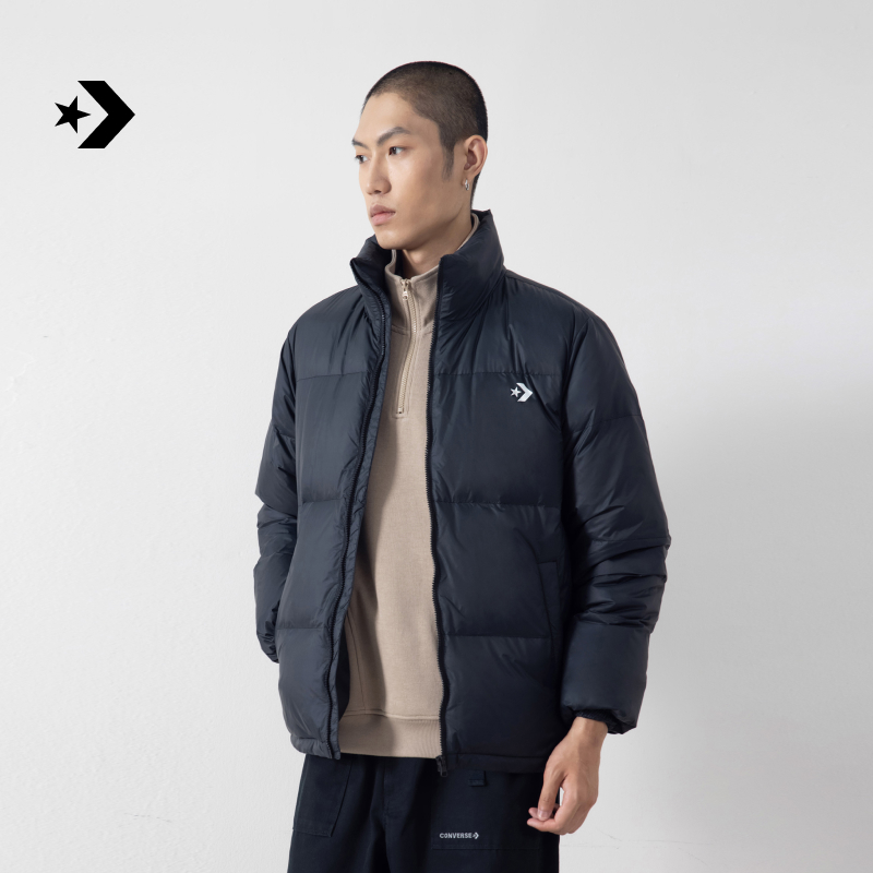 匡威秋冬新品男女短款保暖羽绒服百搭外套CONVERSE UCJ656