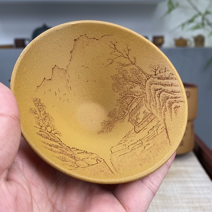 紫砂茶杯宜兴紫砂主人杯