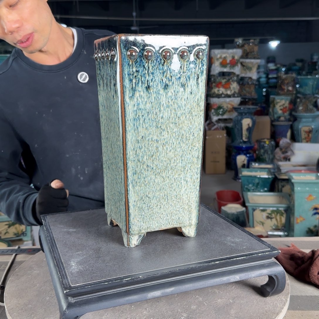 一风堂石湾花盆。用****8微瑕569