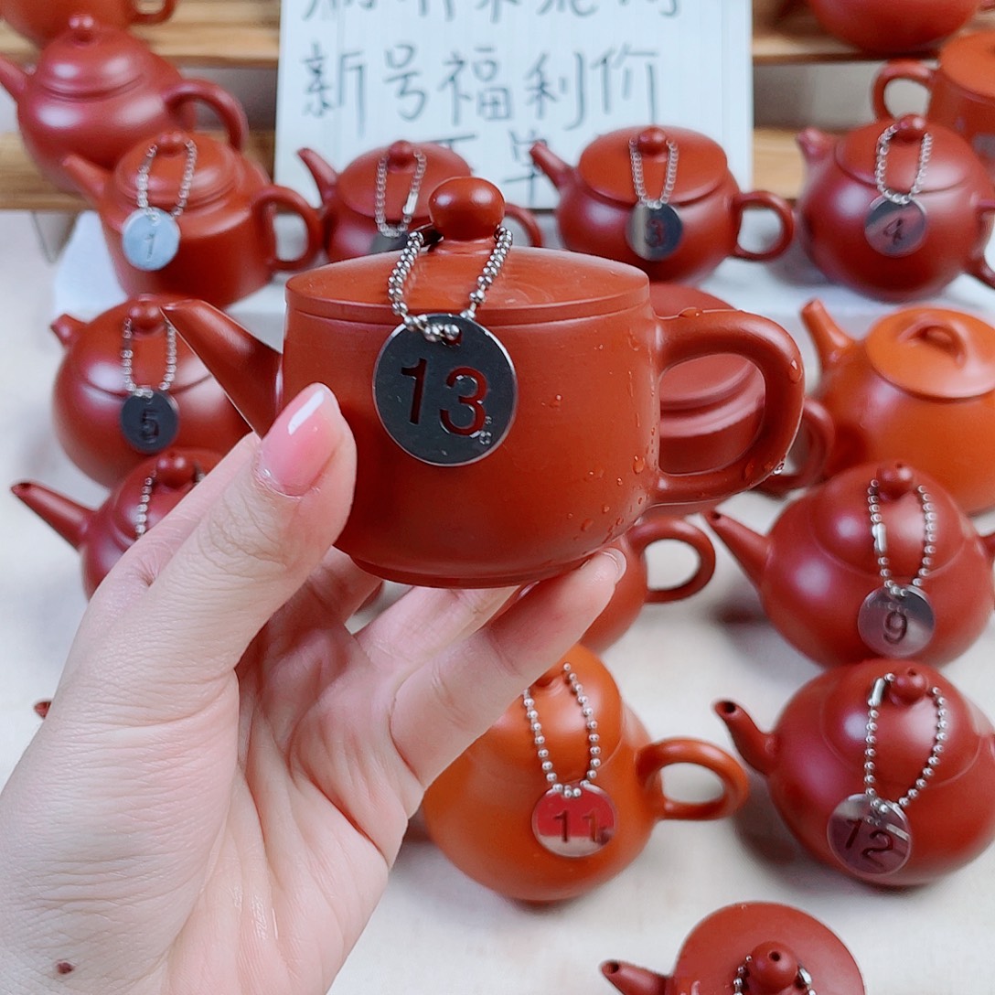 潮州朱泥壶手拉汉瓦100