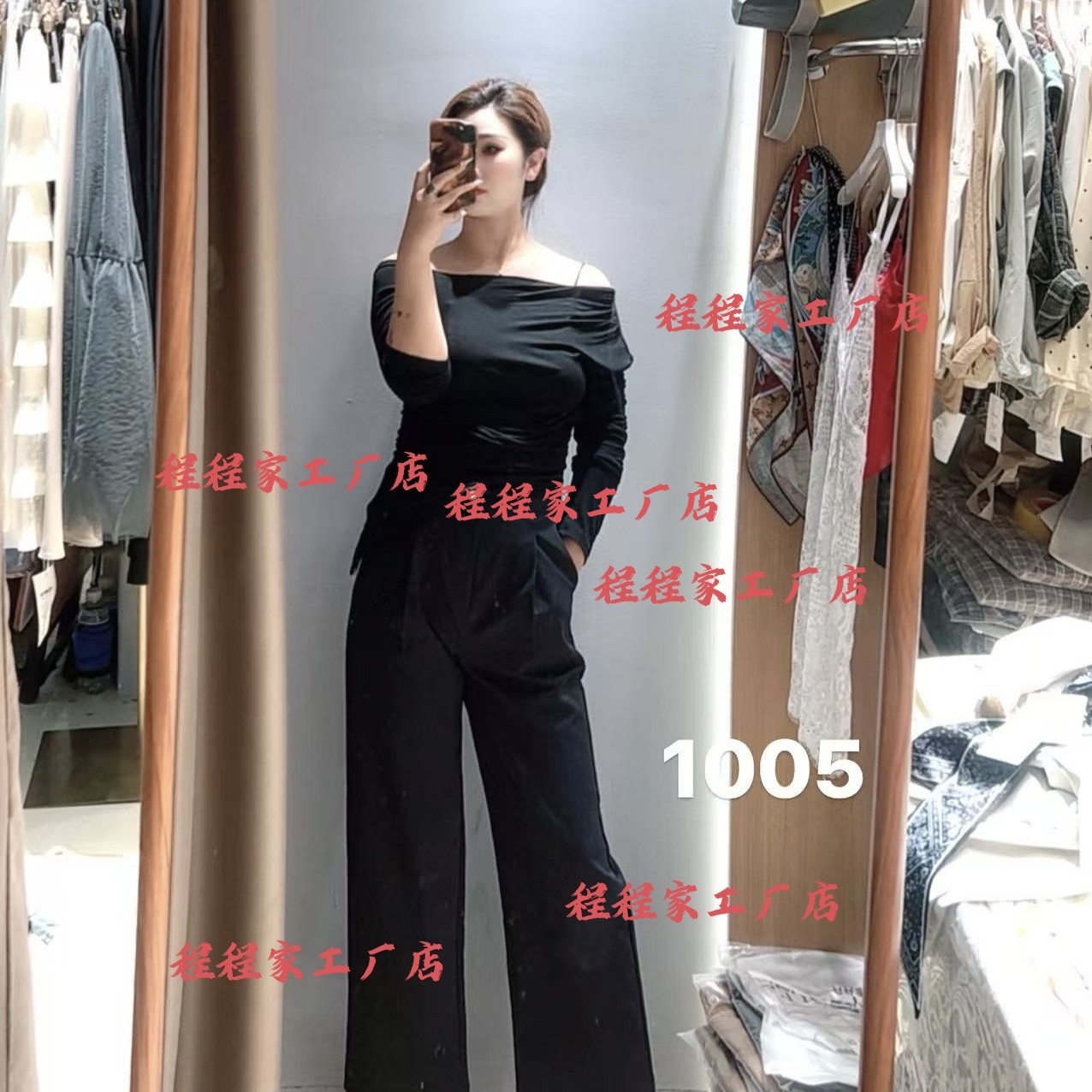 1005钛金棉早秋款休闲百搭奶奶裤