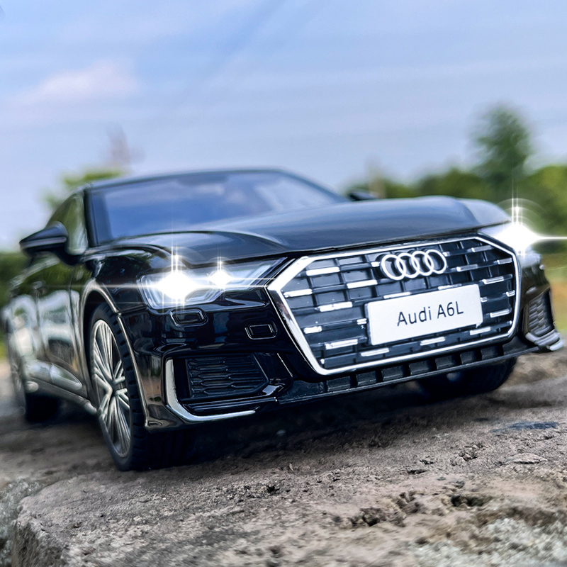 大号奥迪A6L合金车模1:18声光男孩避震玩具仿真汽车模型收藏摆件
