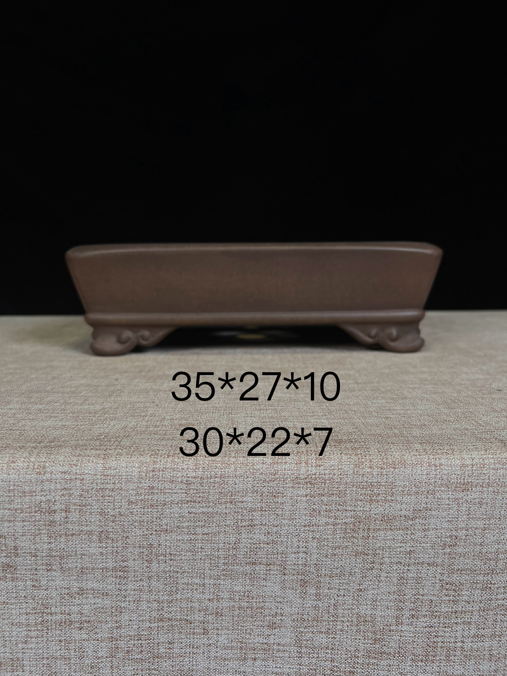 水明盆紫砂花盆，高端盆景紫砂盆，高温乌泥烧制，配树深沉，赏用皆宜