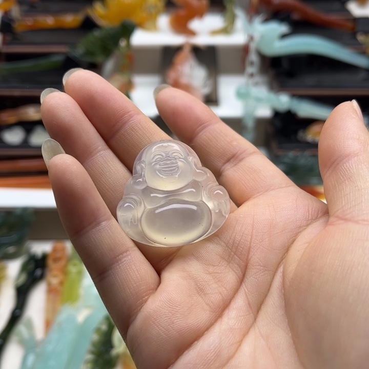 蛇纹石玉未镶嵌岫玉发簪