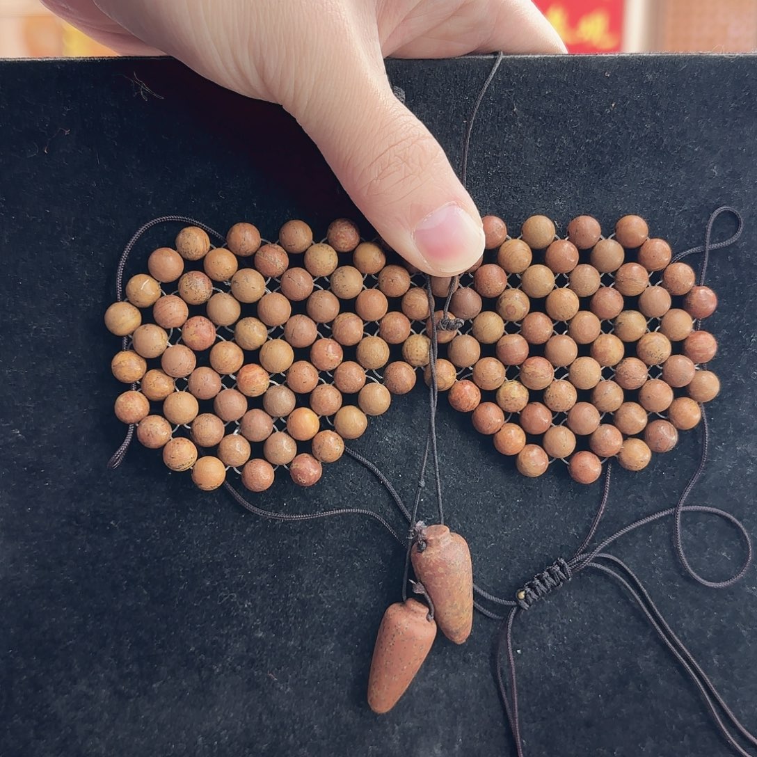 泗水砭石直播间炸福利精工手作手编眼罩（赠耳塞）