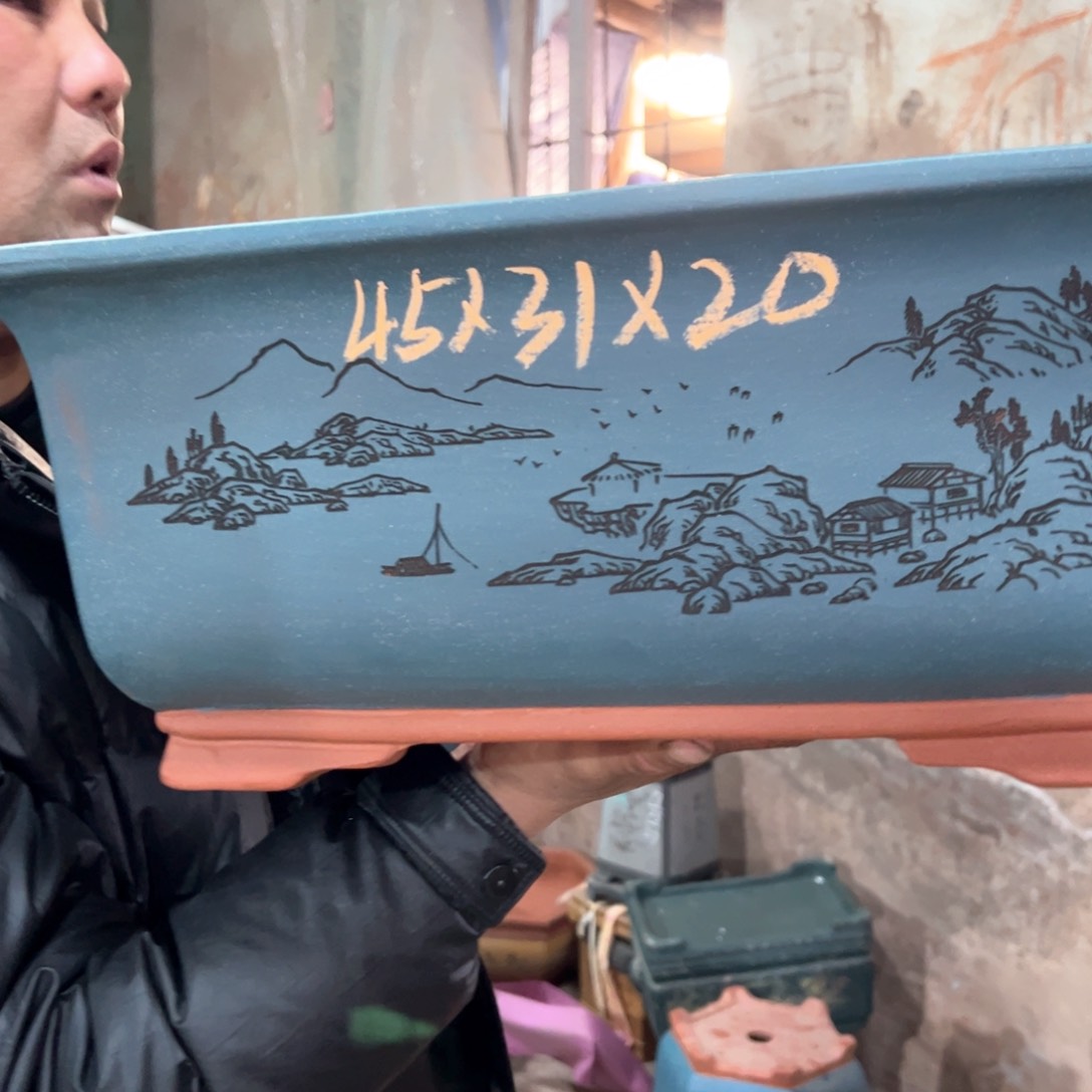 紫砂花盆紫砂花盆