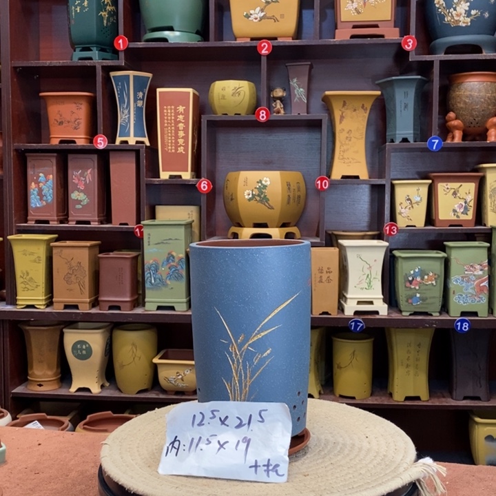 紫砂花盆紫砂陶艺