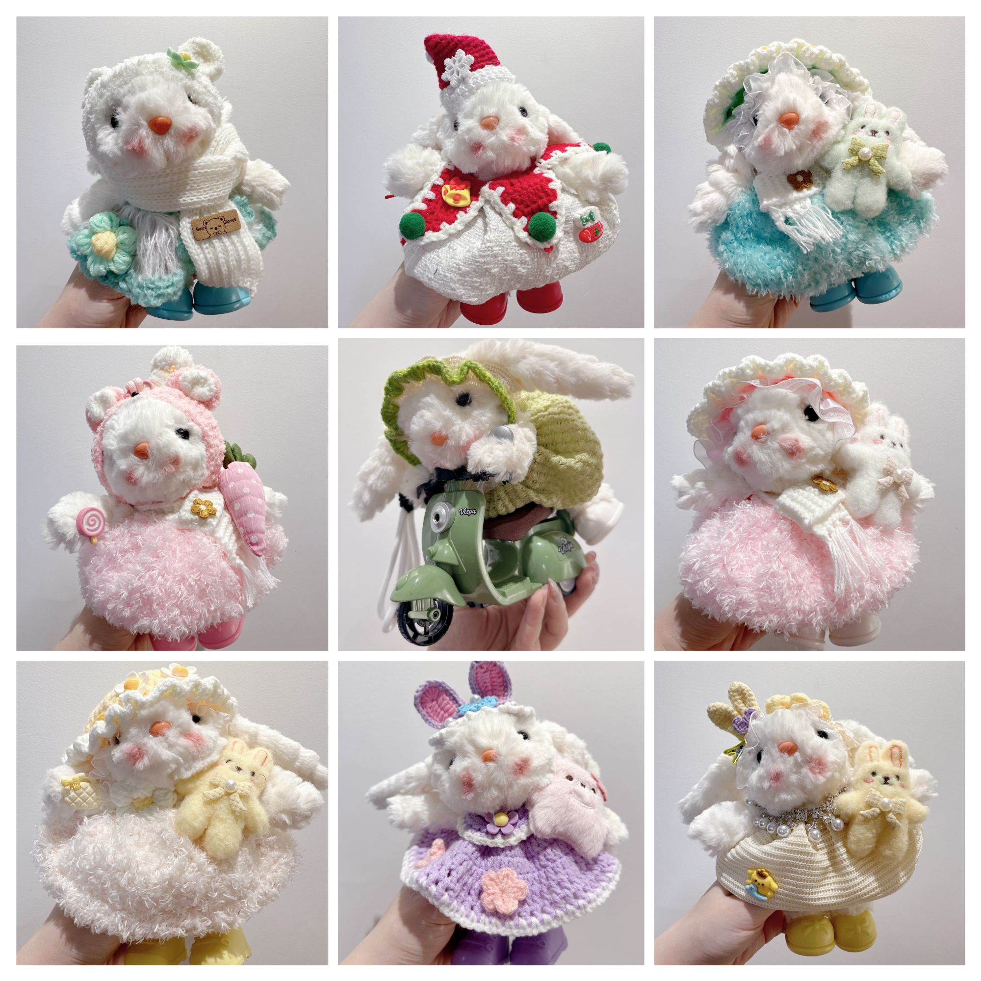 【可爱垂耳兔对对碰】可爱软萌垂耳兔挂件/车载/摆件对对碰