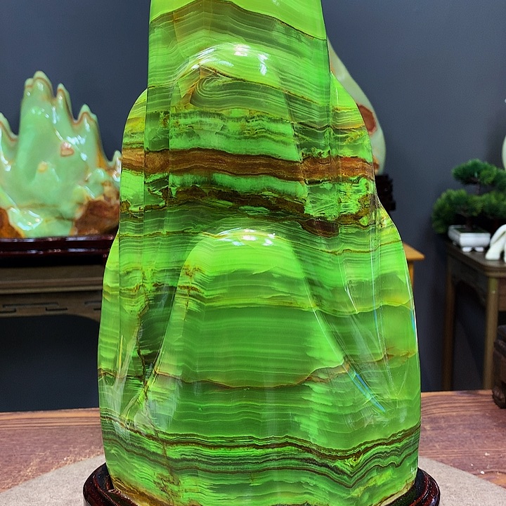 石材靠山摆件创意