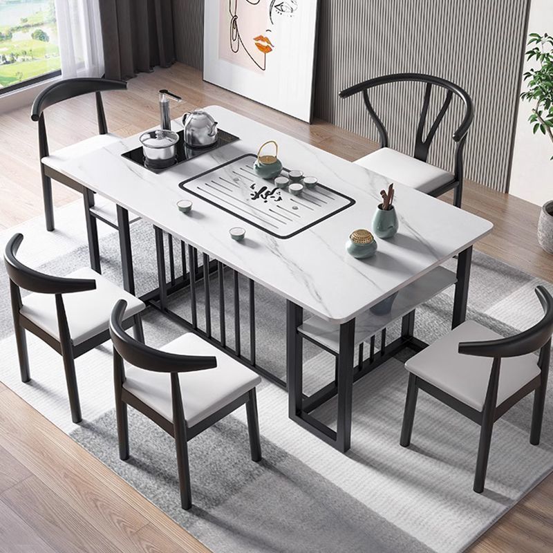 岩板茶桌桌椅组合办公室现代简约家用茶几中式功夫套装泡茶一体