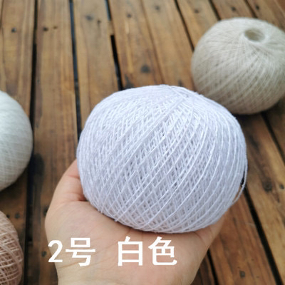 家居用品手工钩织老棉线0.8毫米粗细勾窗帘桌布盖布
