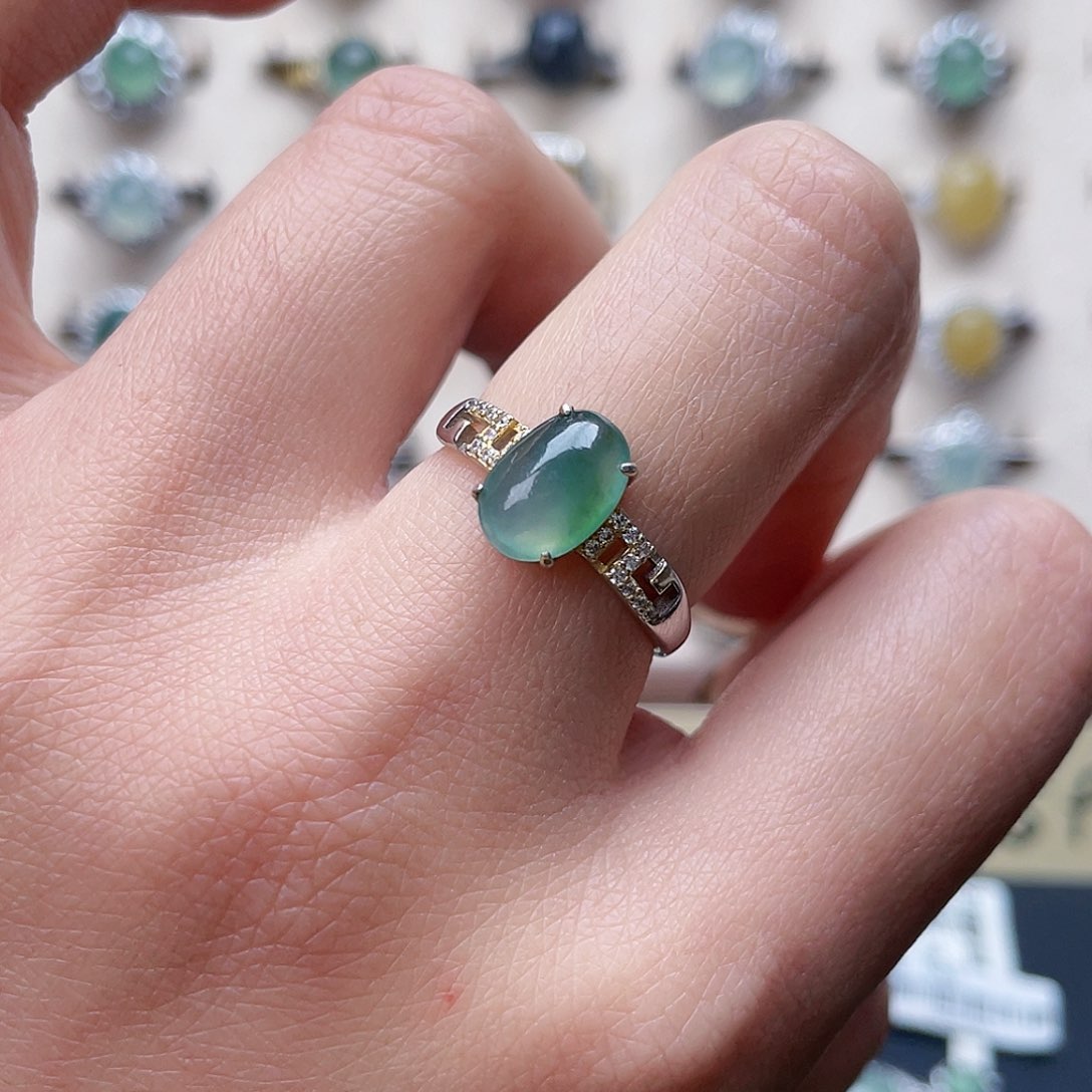 翡翠戒指未镶嵌戒指