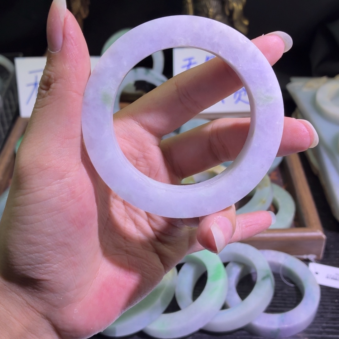 定制翡翠未镶嵌缅甸翡翠A货手镯毛胚定制