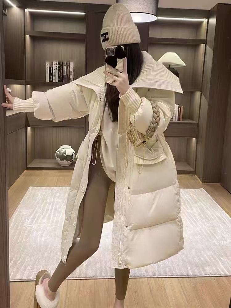 女百搭冬季常规袖中长款休闲韩版毛领潮流