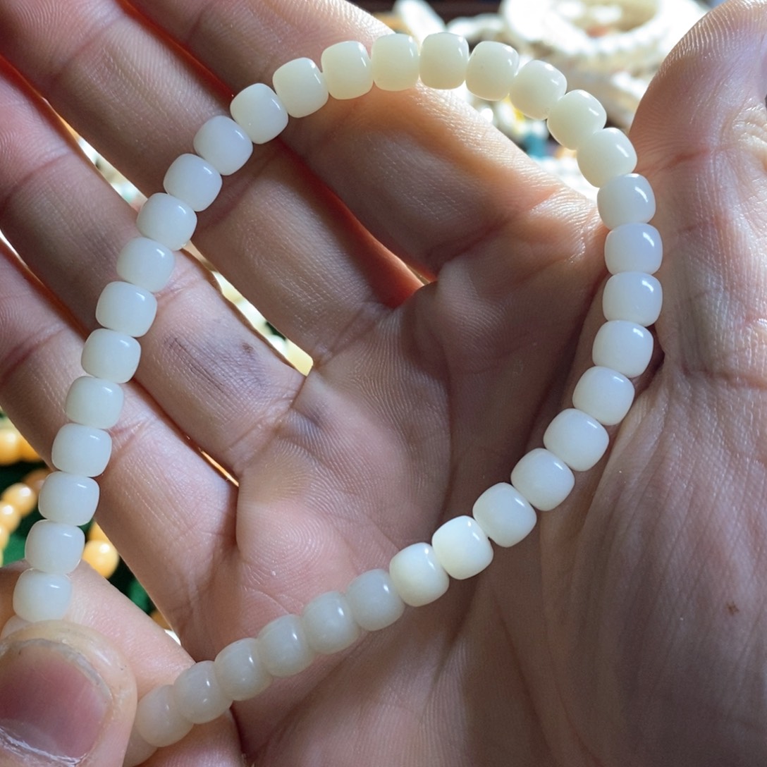 白玉菩提手串M*Y菩提根