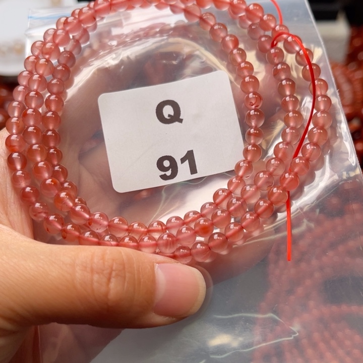 南红玛瑙未镶嵌多样性发货默认微瑕称重5mm