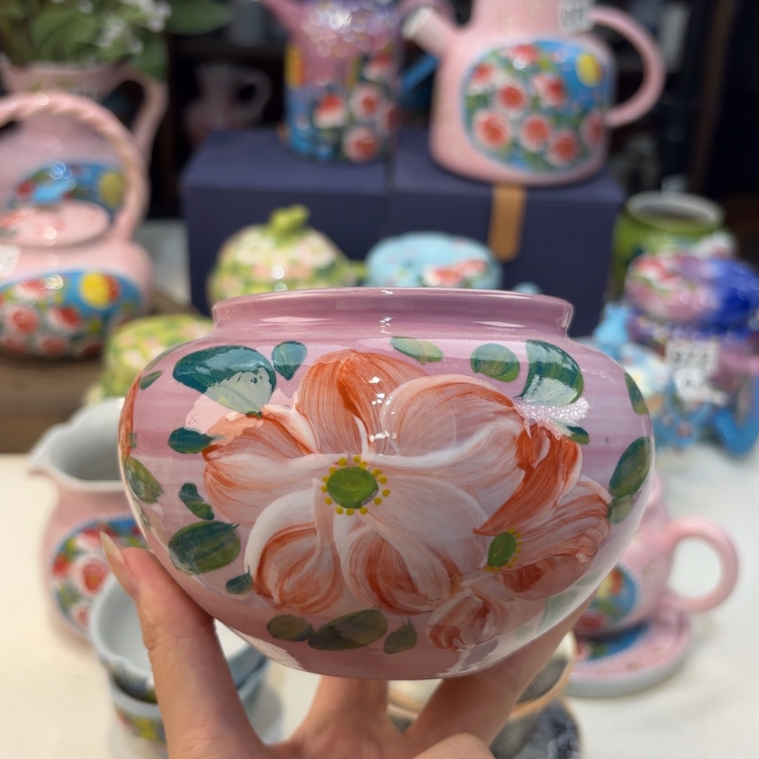 景德镇手绘高温釉下彩陶瓷茶具