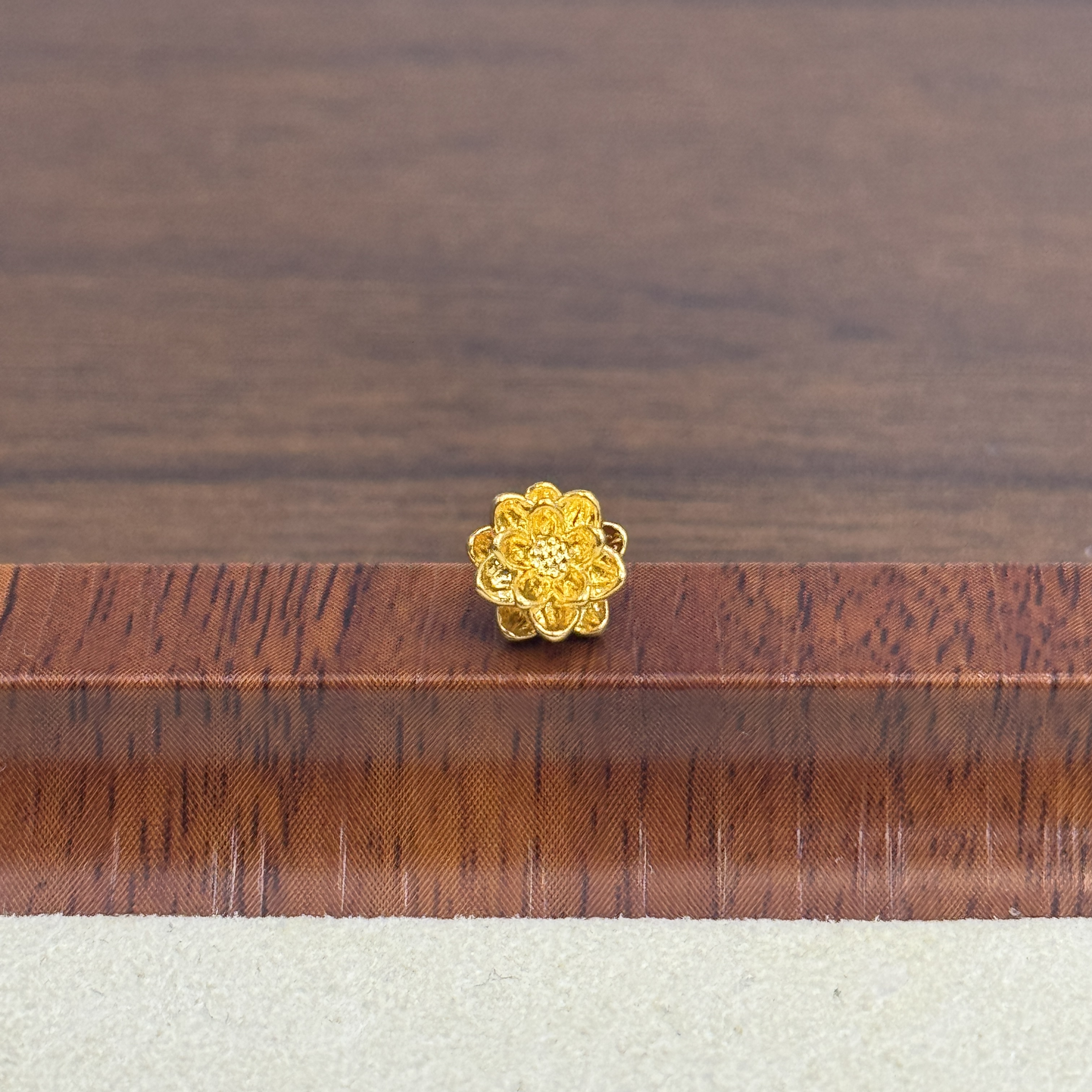 君潮黄金足金999-7mm莲花DP0017-080