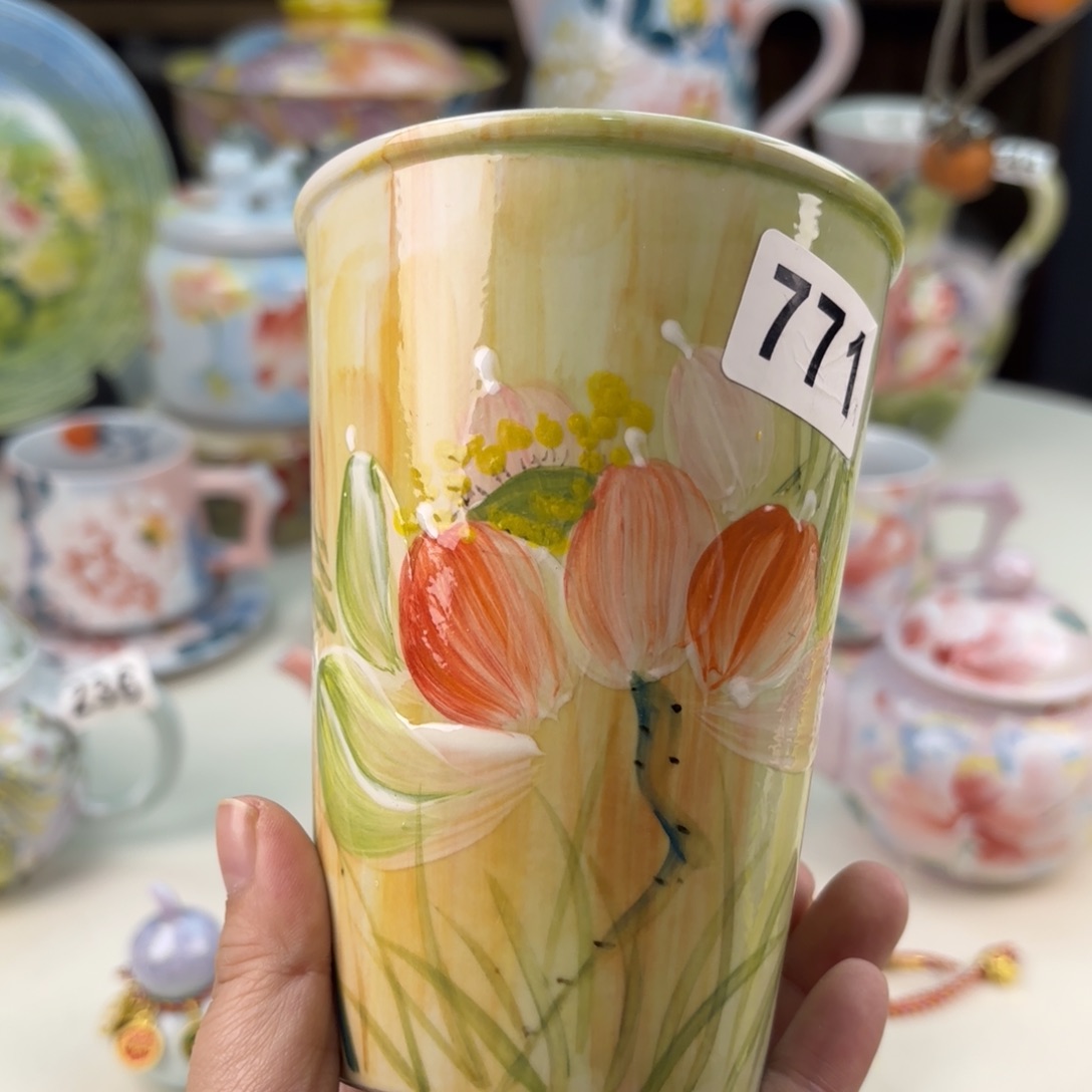 景德镇手绘高温釉下彩陶瓷茶具